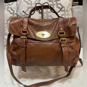 S O L D‼️Mulberry Alexa Oak Soft Buffalo Leather Satchel